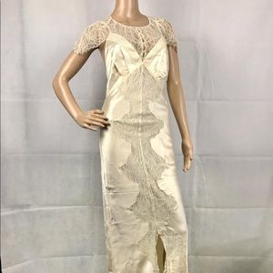 Haute hippie satin, silk, lace wedding dress